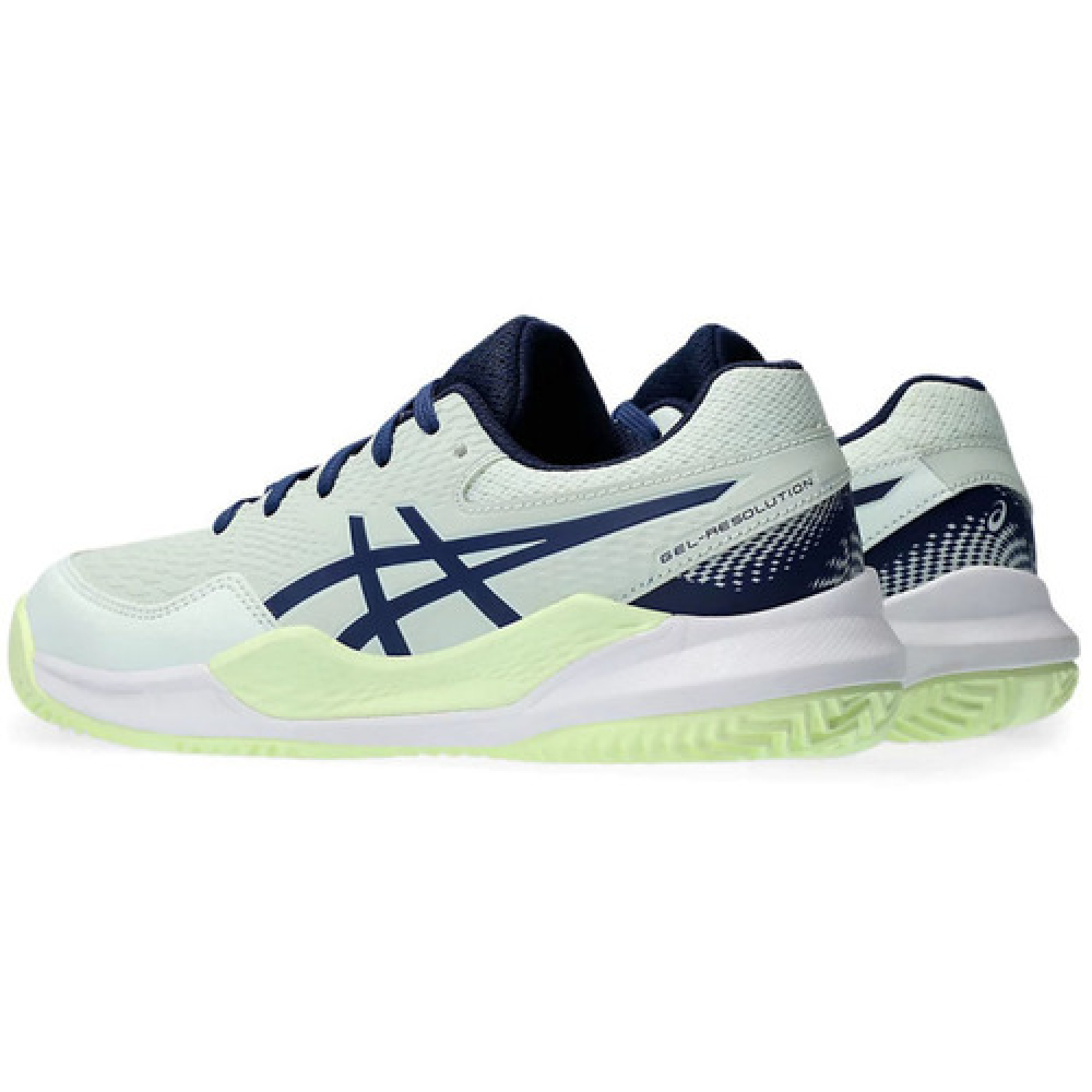 Кроссовки детские Asics GEL-RESOLUTION 9 clay light-green/navy Кроссовки детские Asics GEL-RESOLUTION 9 clay light-green/navy