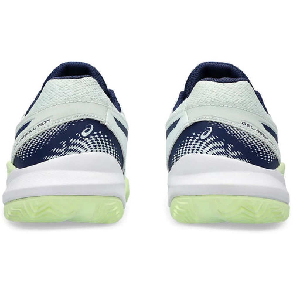 Кроссовки детские Asics GEL-RESOLUTION 9 clay light-green/navy Кроссовки детские Asics GEL-RESOLUTION 9 clay light-green/navy