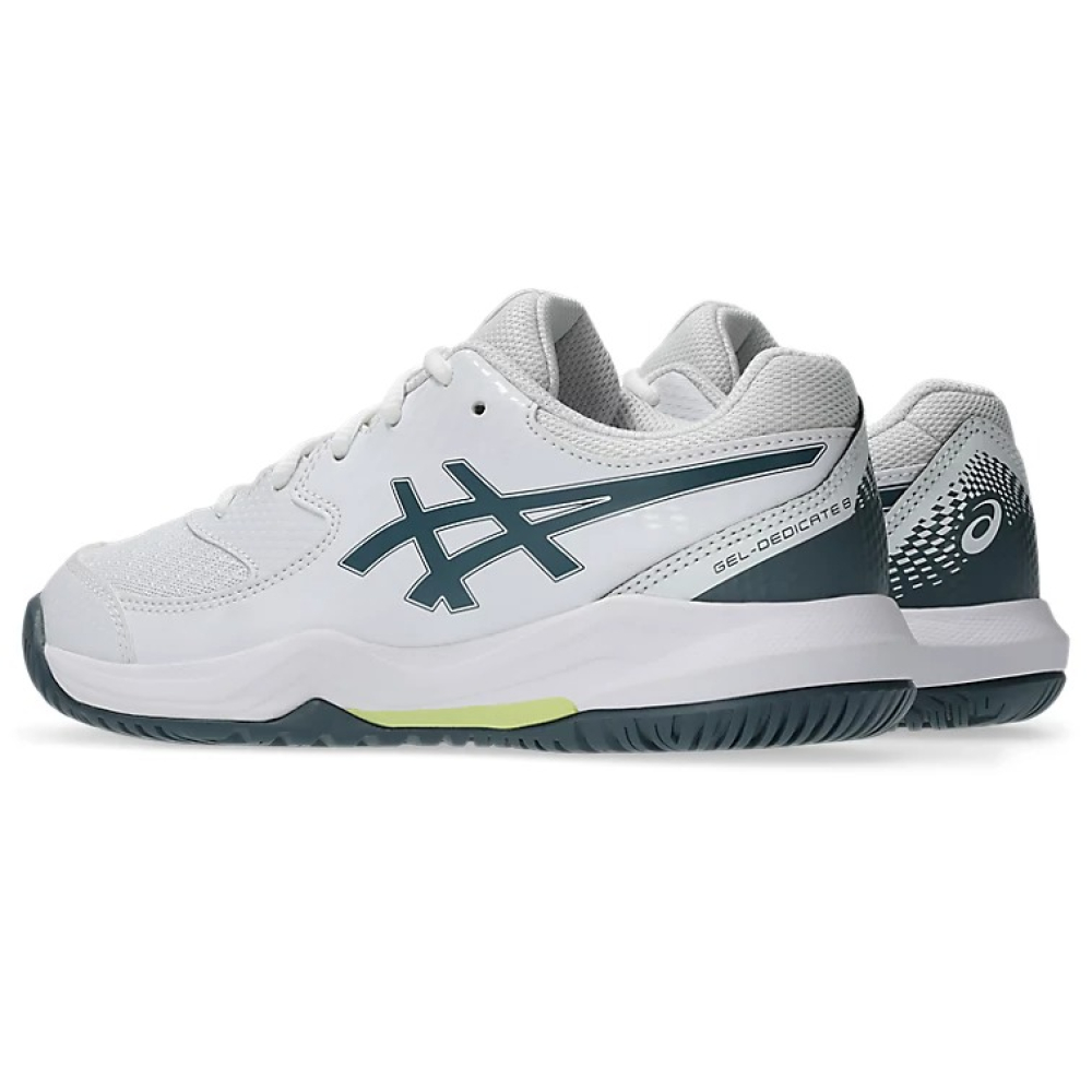 Кроссовки детские Asics GEL-Dedicate 8 White/Ironclad 1044A077-108 Кроссовки детские Asics GEL-Dedicate 8 White/Ironclad 1044A077-108