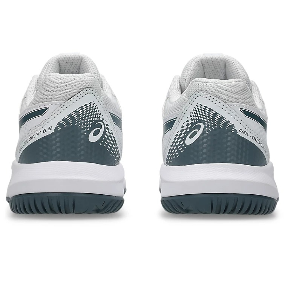 Кроссовки детские Asics GEL-Dedicate 8 White/Ironclad 1044A077-108 Кроссовки детские Asics GEL-Dedicate 8 White/Ironclad 1044A077-108