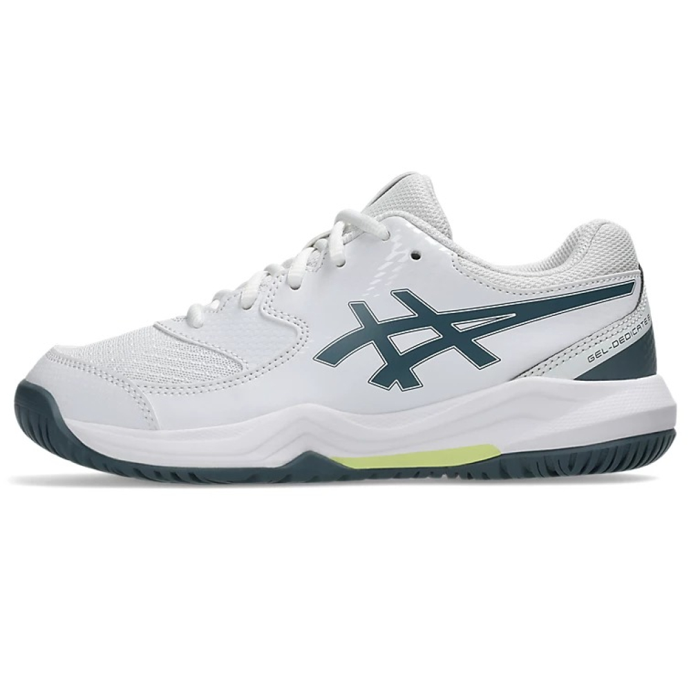Кроссовки детские Asics GEL-Dedicate 8 White/Ironclad 1044A077-108 Кроссовки детские Asics GEL-Dedicate 8 White/Ironclad 1044A077-108