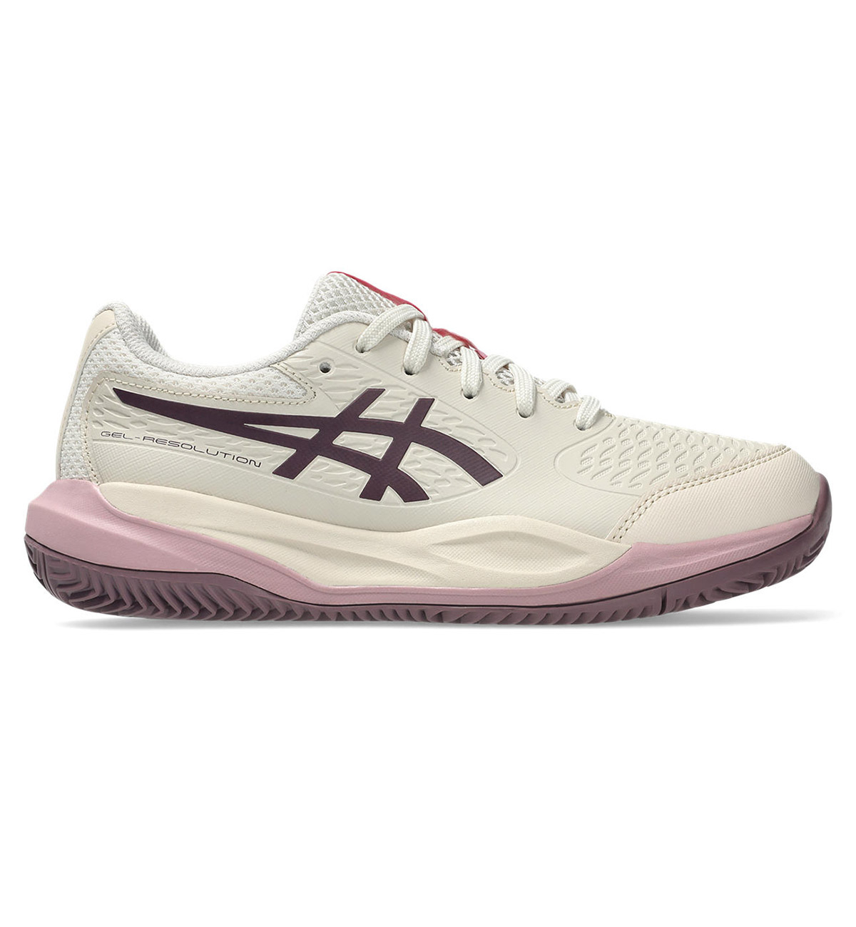 Кросівки дитячі Asics Gel-Resolution X GS Clay Soft Oat/Dark Aubergine