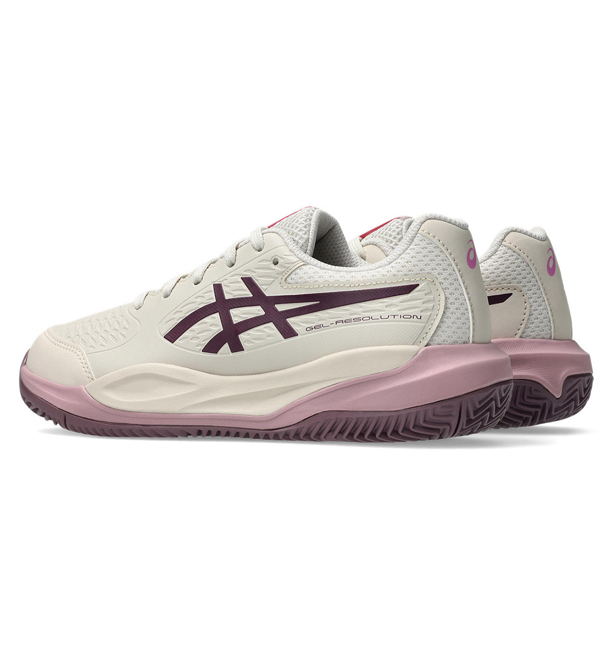 Кросівки дитячі Asics Gel-Resolution X GS Clay Soft Oat/Dark Aubergine