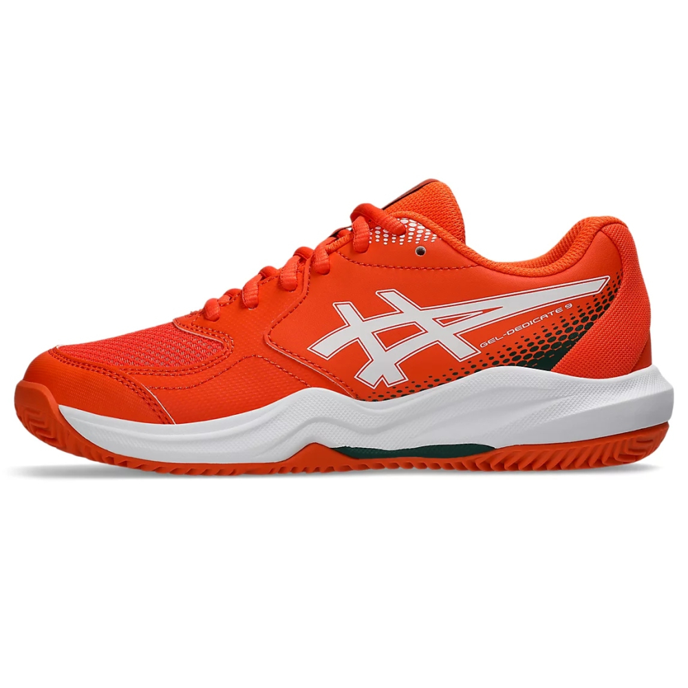 Кросівки дитячі Asics Gel-Dedicate 9 Padel Energy Orange/White 1044A086-800 Кросівки дитячі Asics Gel-Dedicate 9 Padel Energy Orange/White 1044A086-800