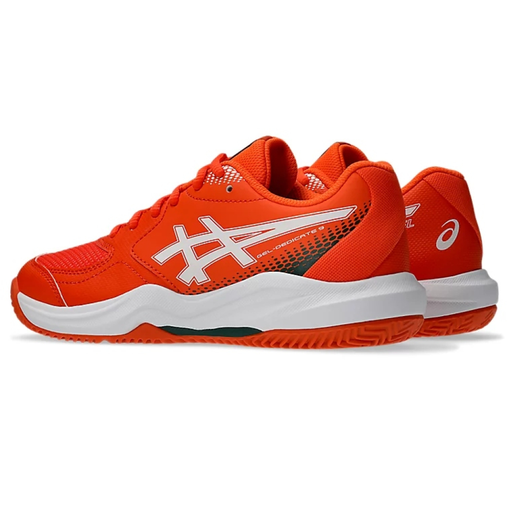 Кросівки дитячі Asics Gel-Dedicate 9 Padel Energy Orange/White 1044A086-800 Кросівки дитячі Asics Gel-Dedicate 9 Padel Energy Orange/White 1044A086-800