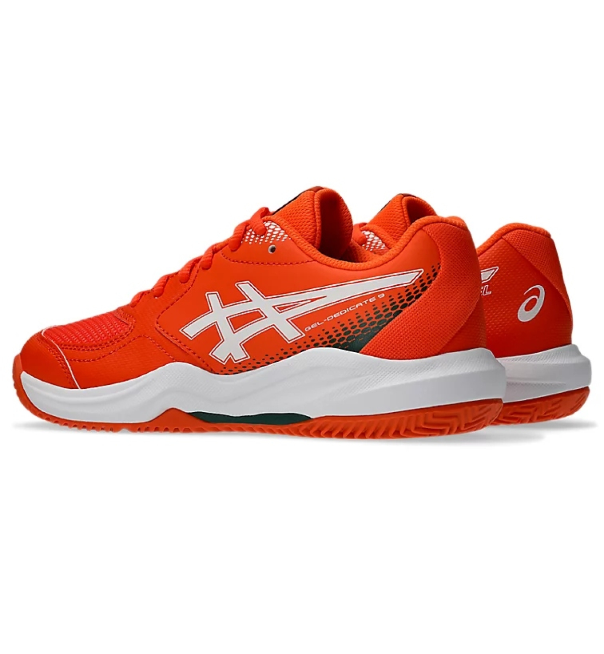 Кросівки дитячі Asics Gel-Dedicate 9 Padel Energy Orange/White