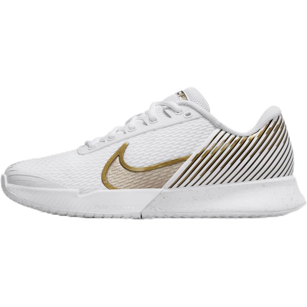 Кроссовки теннисные женские Nike ZOOM VAPOR PRO 2 HC white/gold HF3631-100 Кроссовки теннисные женские Nike ZOOM VAPOR PRO 2 HC white/gold HF3631-100