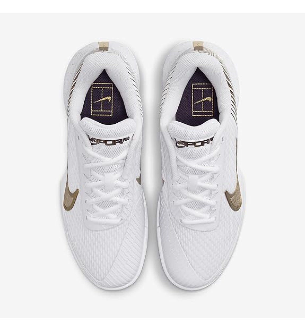 Кроссовки женские Nike ZOOM VAPOR PRO 2 HC white/gold