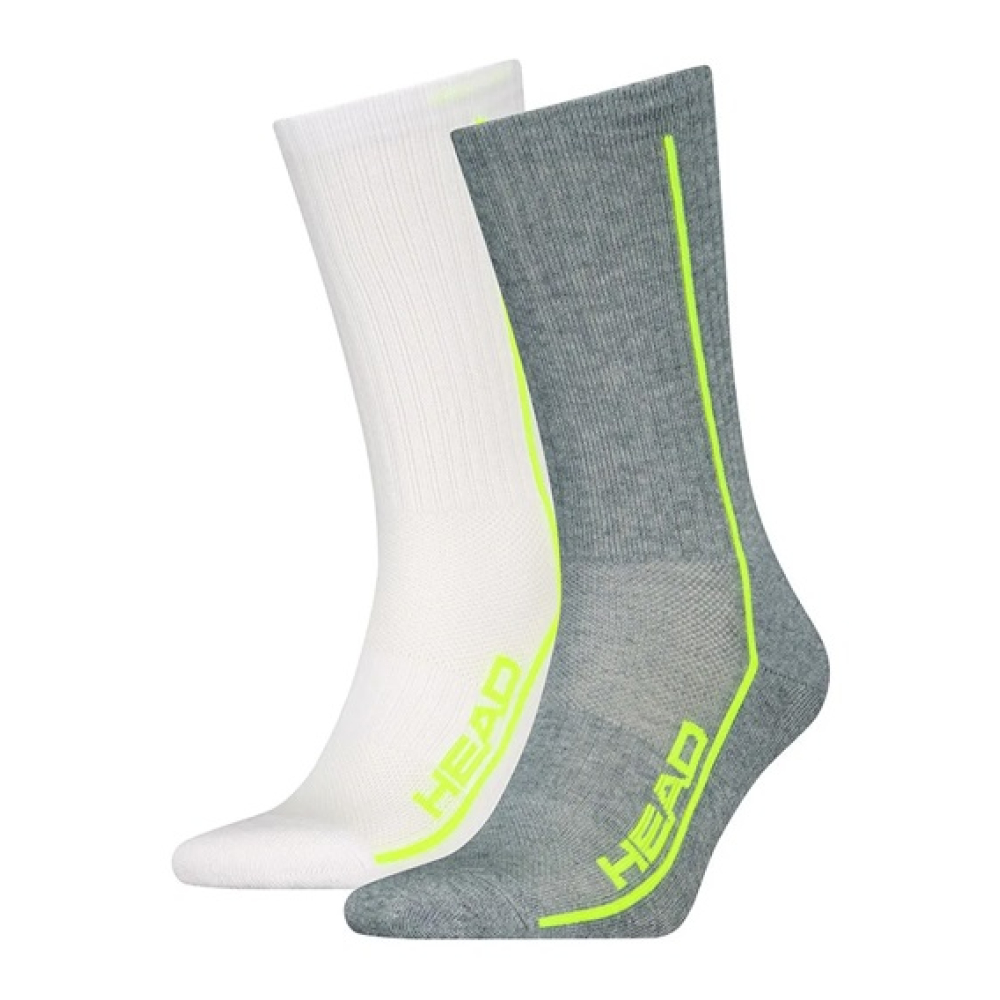 Носки Head all sports performance crew 2 pairs grey melange / white 701229020-004 Носки Head all sports performance crew 2 pairs grey melange / white 701229020-004