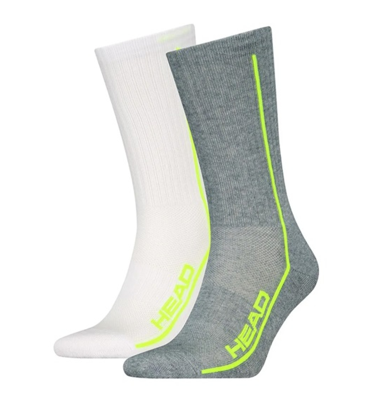 Носки Head all sports performance crew 2 pairs grey melange / white