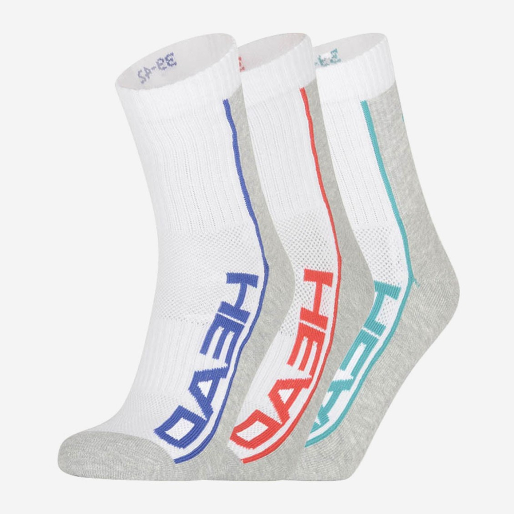 Носки Head Performance short crew 3-pack white/grey/multicolor 791010001-003 Носки Head Performance short crew 3-pack white/grey/multicolor 791010001-003