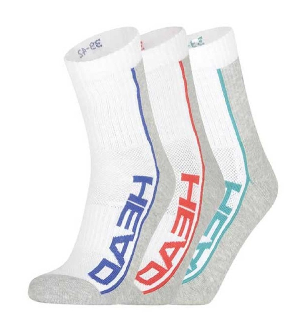Носки  Head Performance crew 3-pack white/grey/multicolor 
