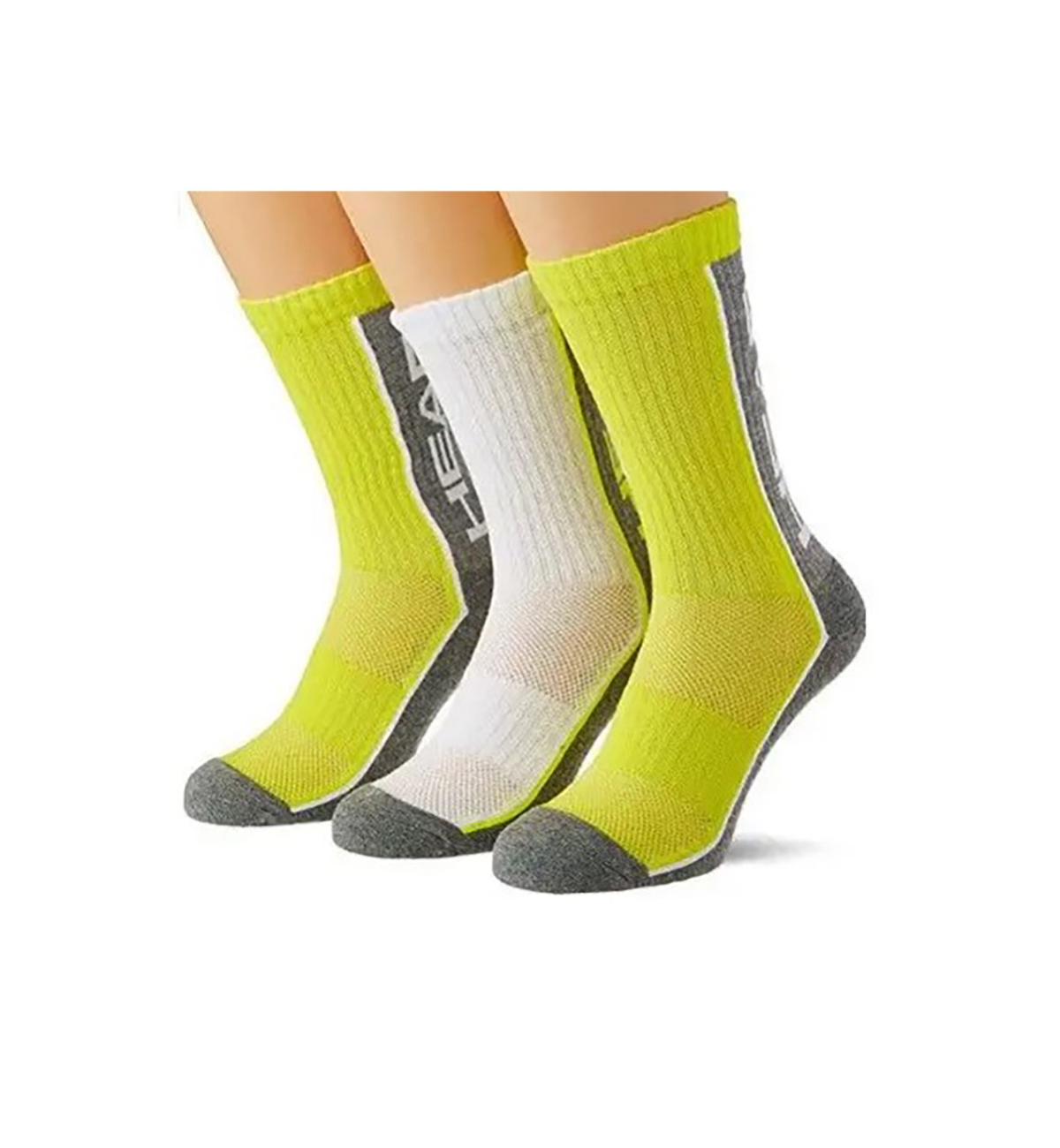 Носки  Head Performance crew 3-pack yellow/grey/white
