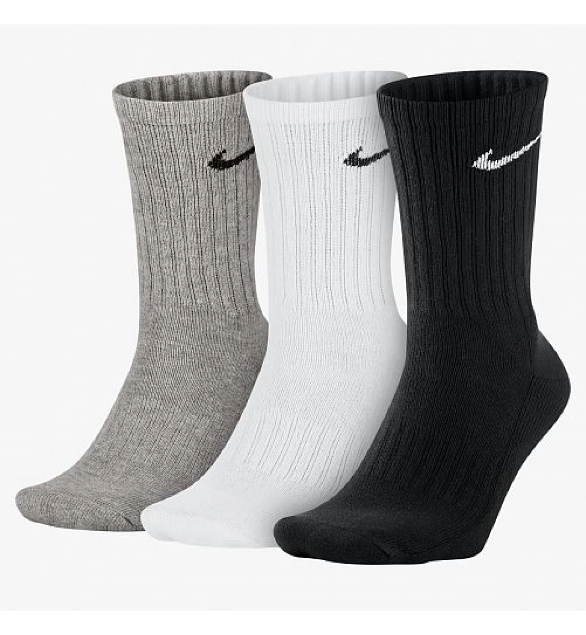 Носки Nike V CUSH CREW - 3PR VALUE black/white/grey