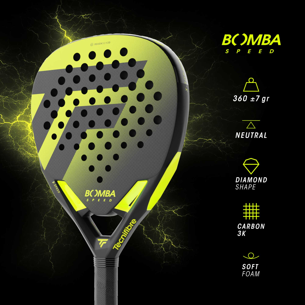 Ракетка для падел тенниса Tecnifibre Padel Boomba Speed 16BOMBASP6 Ракетка для падел тенниса Tecnifibre Padel Boomba Speed 16BOMBASP6