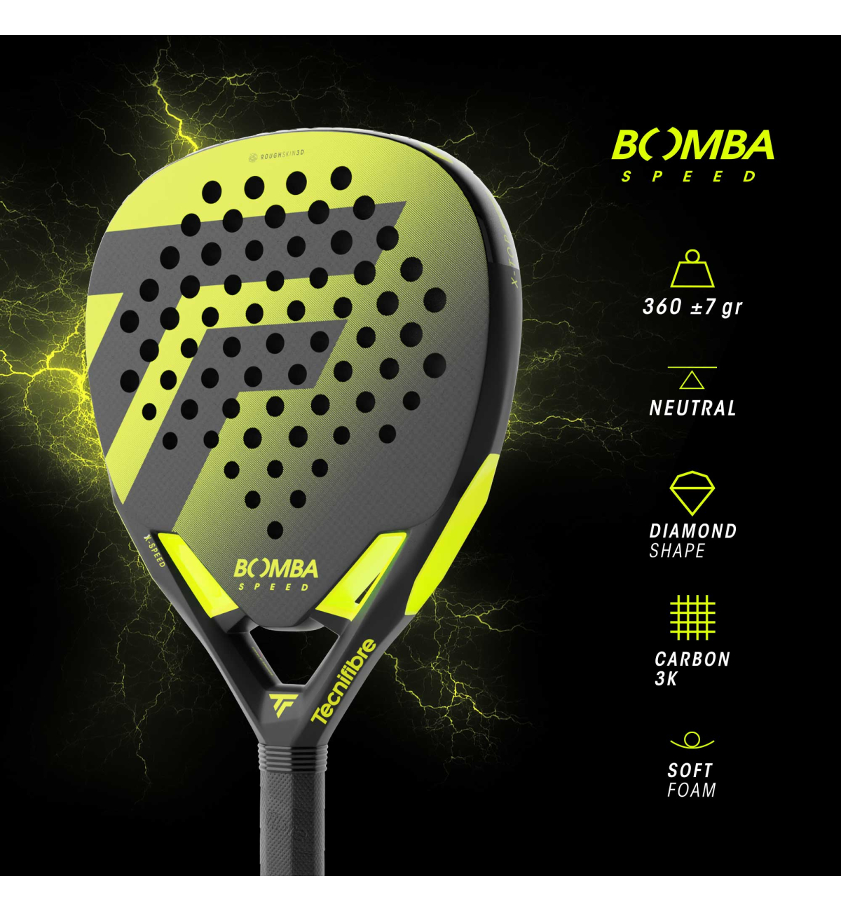 Ракетка для падел тенниса Tecnifibre Padel Boomba Speed