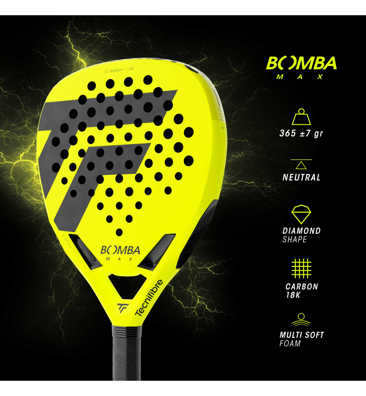 Ракетка для падел тенниса Tecnifibre Padel Boomba Max