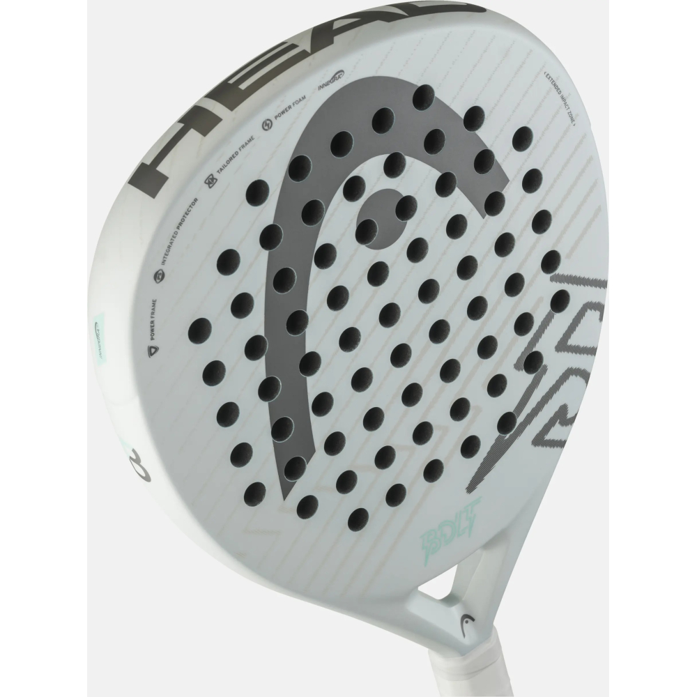 Ракетка для падел тенісу Head Bolt 2025 White/Grey 226216 Ракетка для падел тенісу Head Bolt 2025 White/Grey 226216