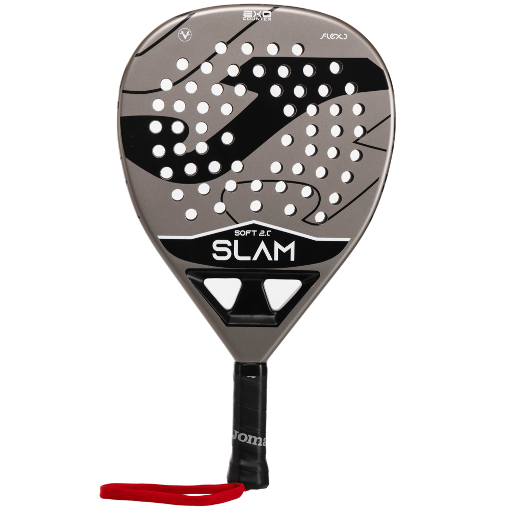 Ракетка для падел тенниса Joma Slam grey with cover 401577.251 Ракетка для падел тенниса Joma Slam grey with cover 401577.251