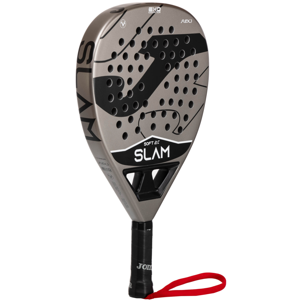 Ракетка для падел тенниса Joma Slam grey with cover 401577.251 Ракетка для падел тенниса Joma Slam grey with cover 401577.251