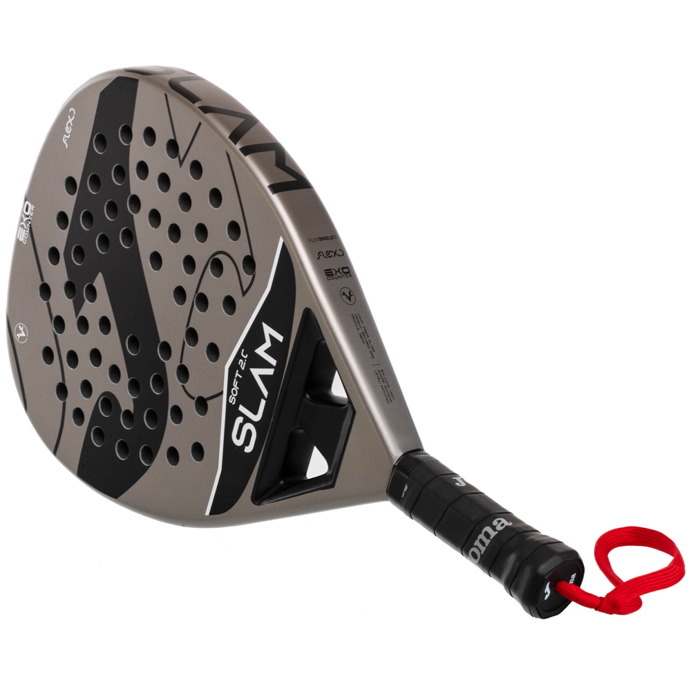Ракетка для падел тенниса Joma Slam grey with cover 401577.251 Ракетка для падел тенниса Joma Slam grey with cover 401577.251