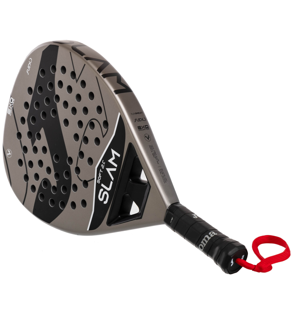 Ракетка для падел тенниса Joma Slam grey with cover