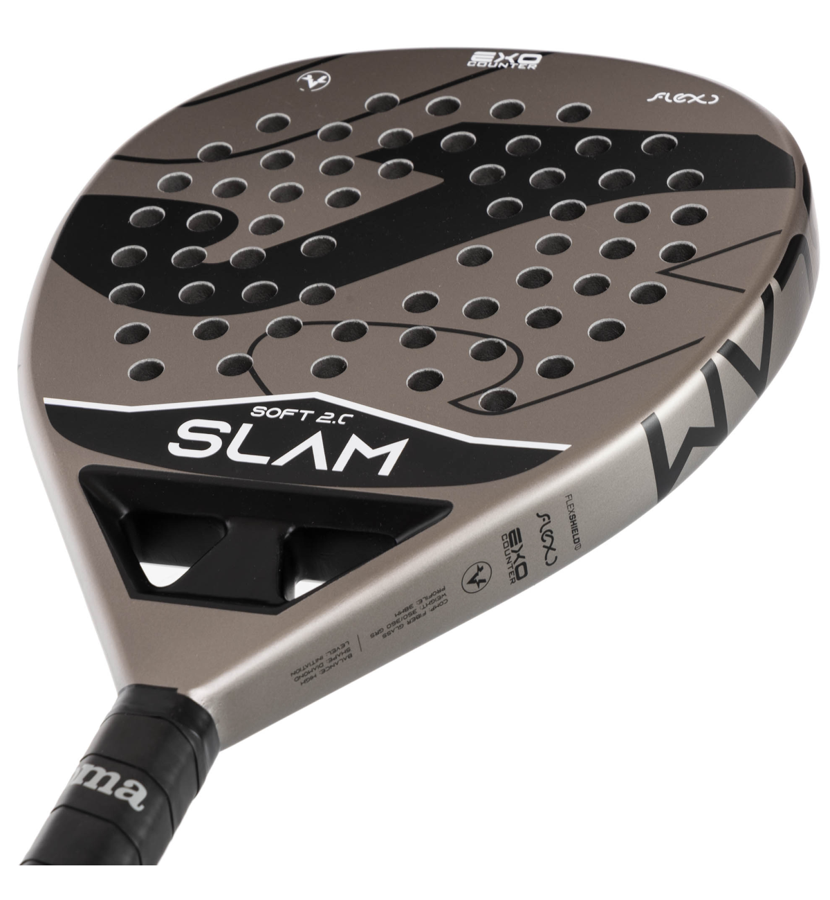 Ракетка для падел тенниса Joma Slam grey with cover