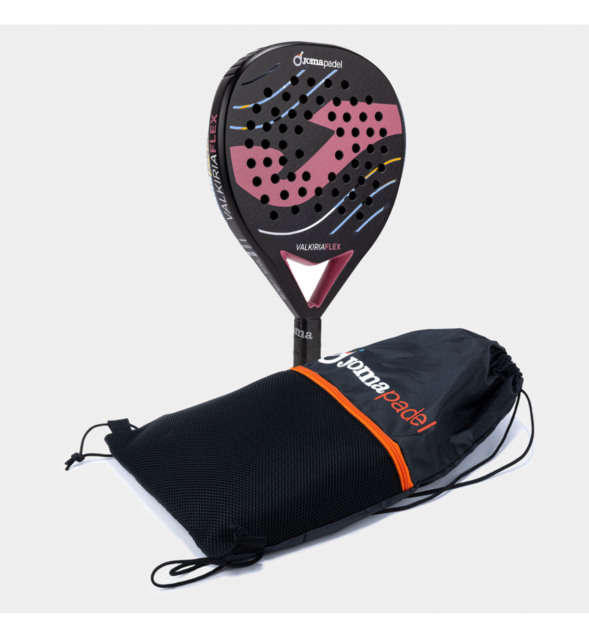 Ракетка для падел тенниса Joma Valkiria Flex Black/Pink