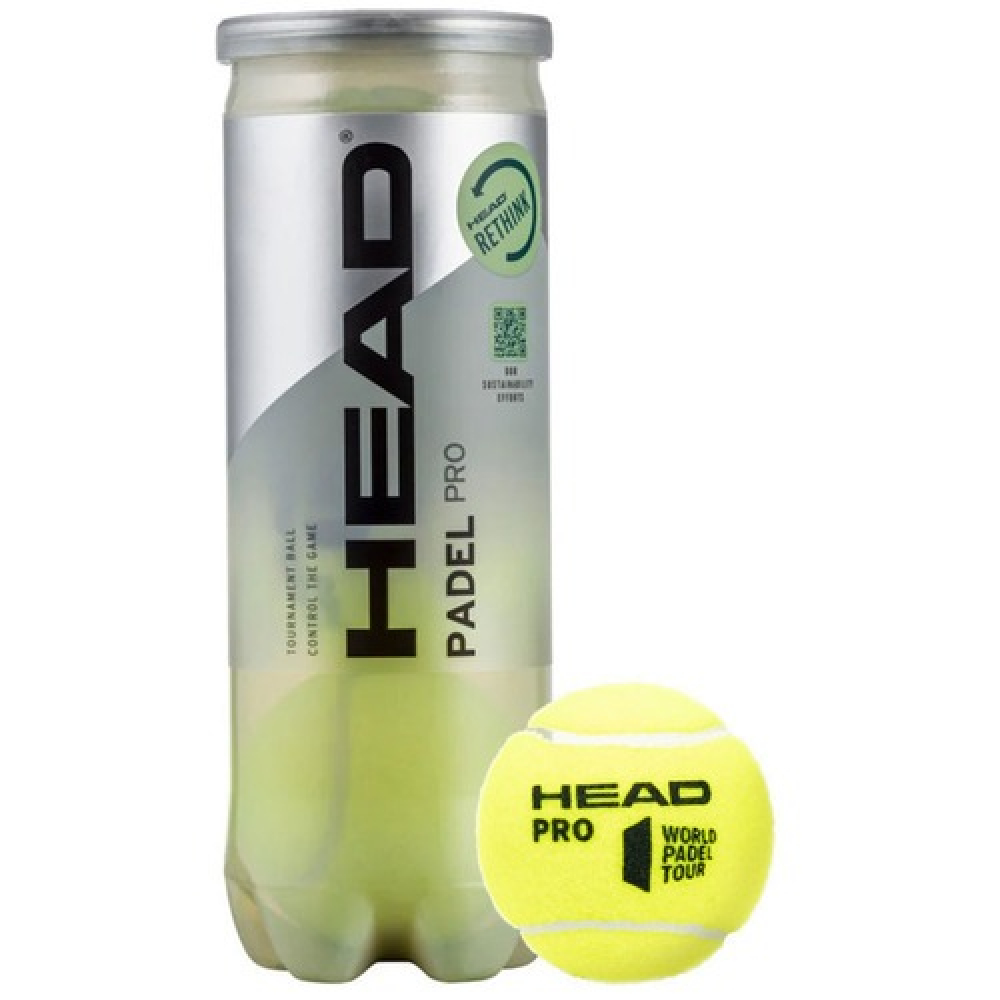 Мячи для падел Head Padel Pro 3B 575613 Мячи для падел Head Padel Pro 3B 575613