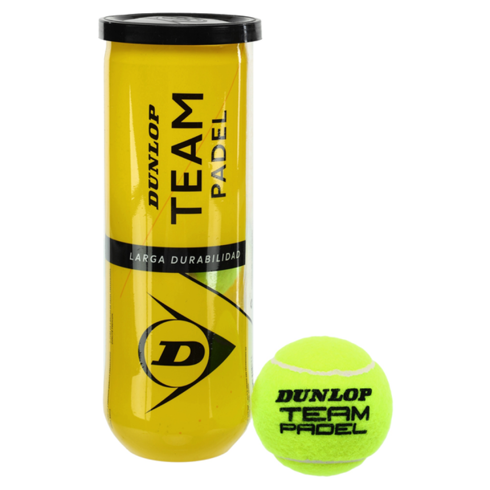 М'ячі для падел Dunlop TEAM PADEL 3PET М'ячі для падел Dunlop TEAM PADEL 3PET