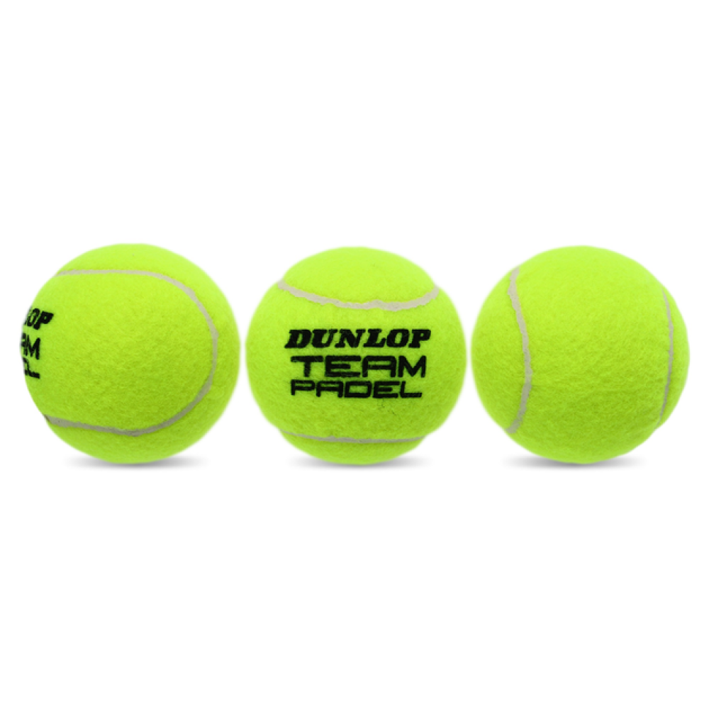 М'ячі для падел Dunlop TEAM PADEL 3PET М'ячі для падел Dunlop TEAM PADEL 3PET