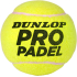М'ячі для падел Dunlop Pro Padel 3PET 601673 М'ячі для падел Dunlop Pro Padel 3PET 601673