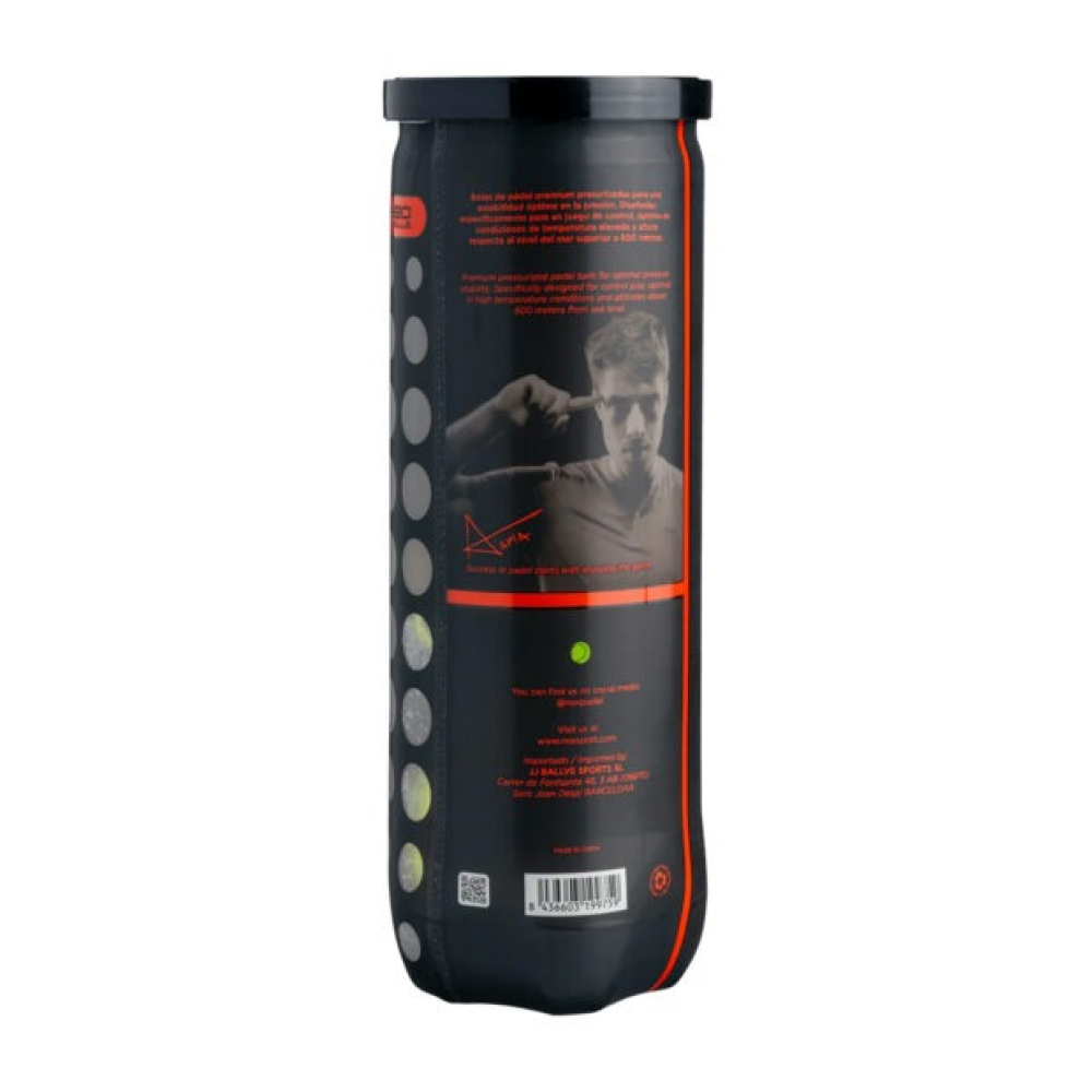 М'ячі для падел тенісу Nox NERBO Speed Padel 3B М'ячі для падел тенісу Nox NERBO Speed Padel 3B