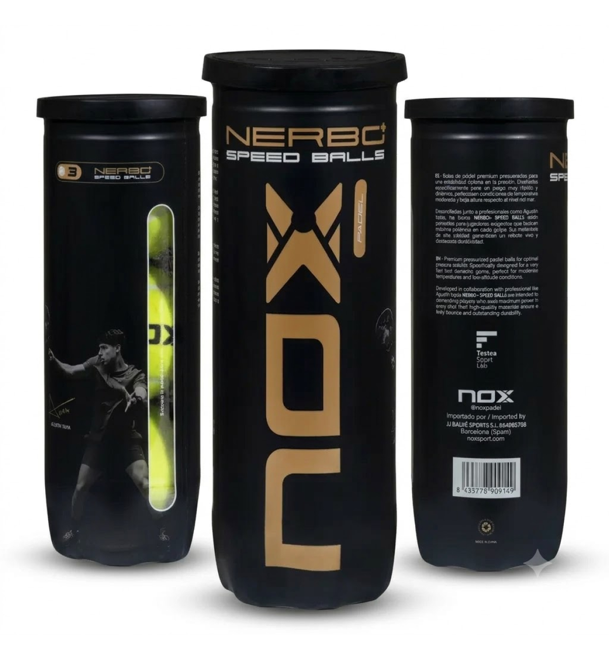 М'ячі для падел Nox NERBO+ Speed 3B