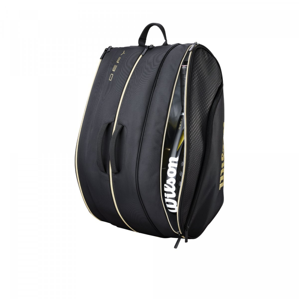 Чохол для падел Wilson Padel Defy V1 Bag Black/Gold WR8914201001 Чохол для падел Wilson Padel Defy V1 Bag Black/Gold WR8914201001