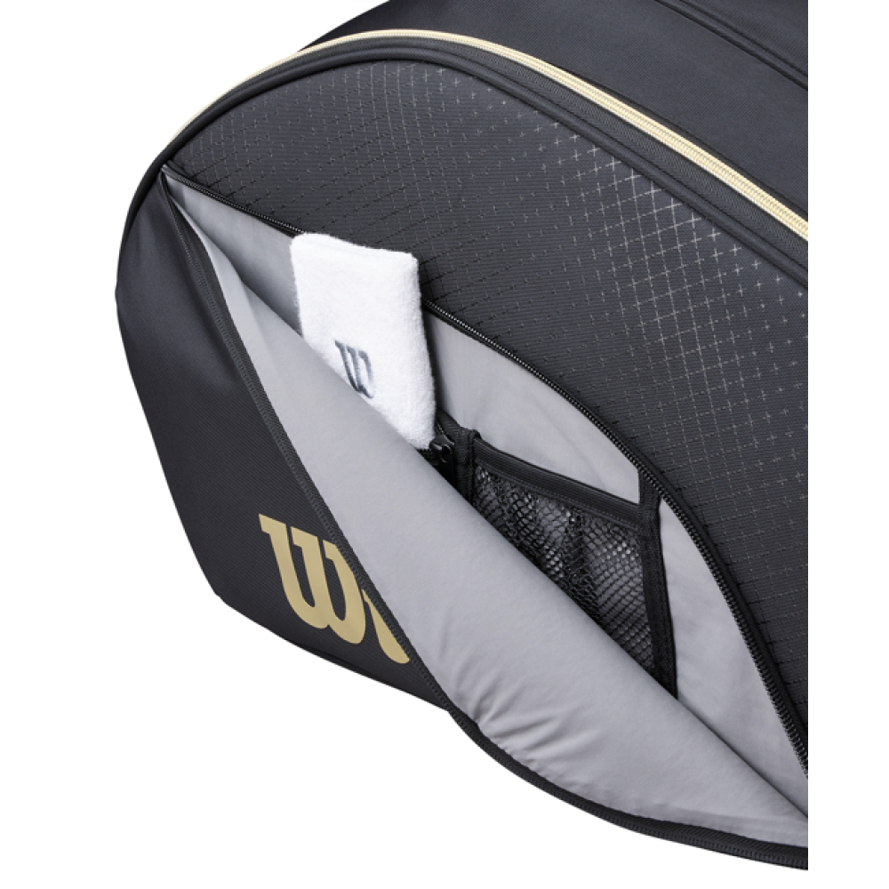 Чохол для падел Wilson Padel Defy V1 Bag Black/Gold WR8914201001 Чохол для падел Wilson Padel Defy V1 Bag Black/Gold WR8914201001