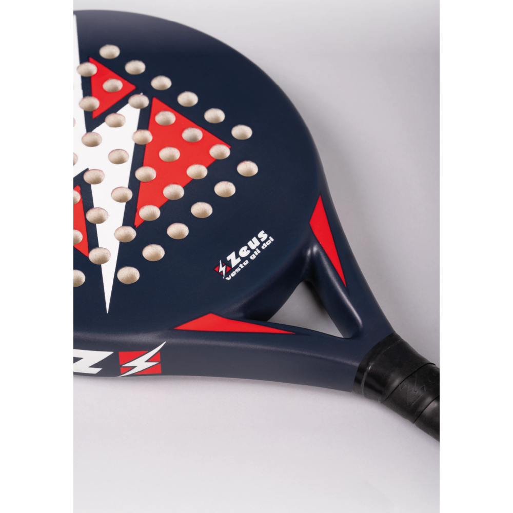 Ракетка для падел тенниса Zeus Racchetta logo bl/re Z01936 Ракетка для падел тенниса Zeus Racchetta logo bl/re Z01936