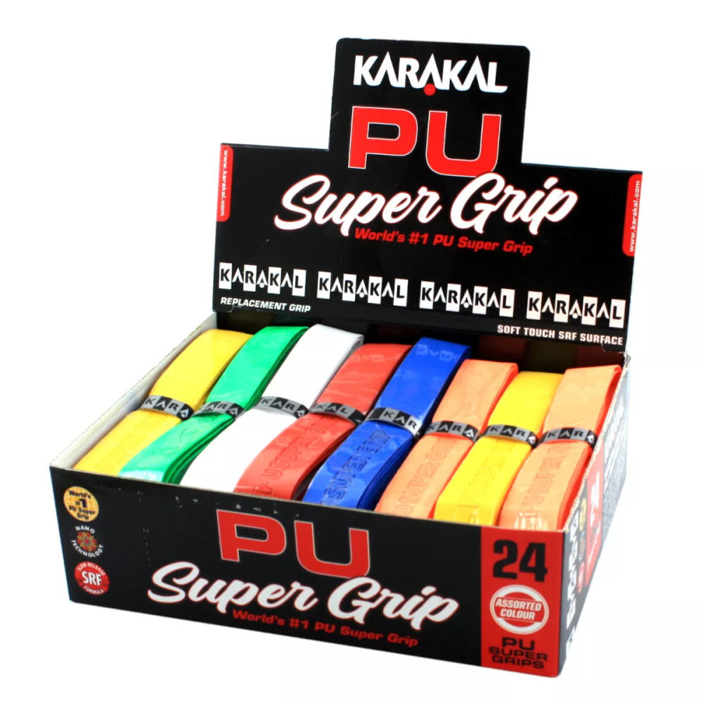 Ручка для сквоша Karakal PU SUPER GRIP (assorted) Ручка для сквоша Karakal PU SUPER GRIP (assorted)