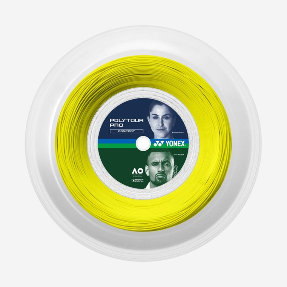 Бобина Yonex Poly Tour Pro Flash yellow 200m 1.25mm Бобина Yonex Poly Tour Pro Flash yellow 200m 1.25mm