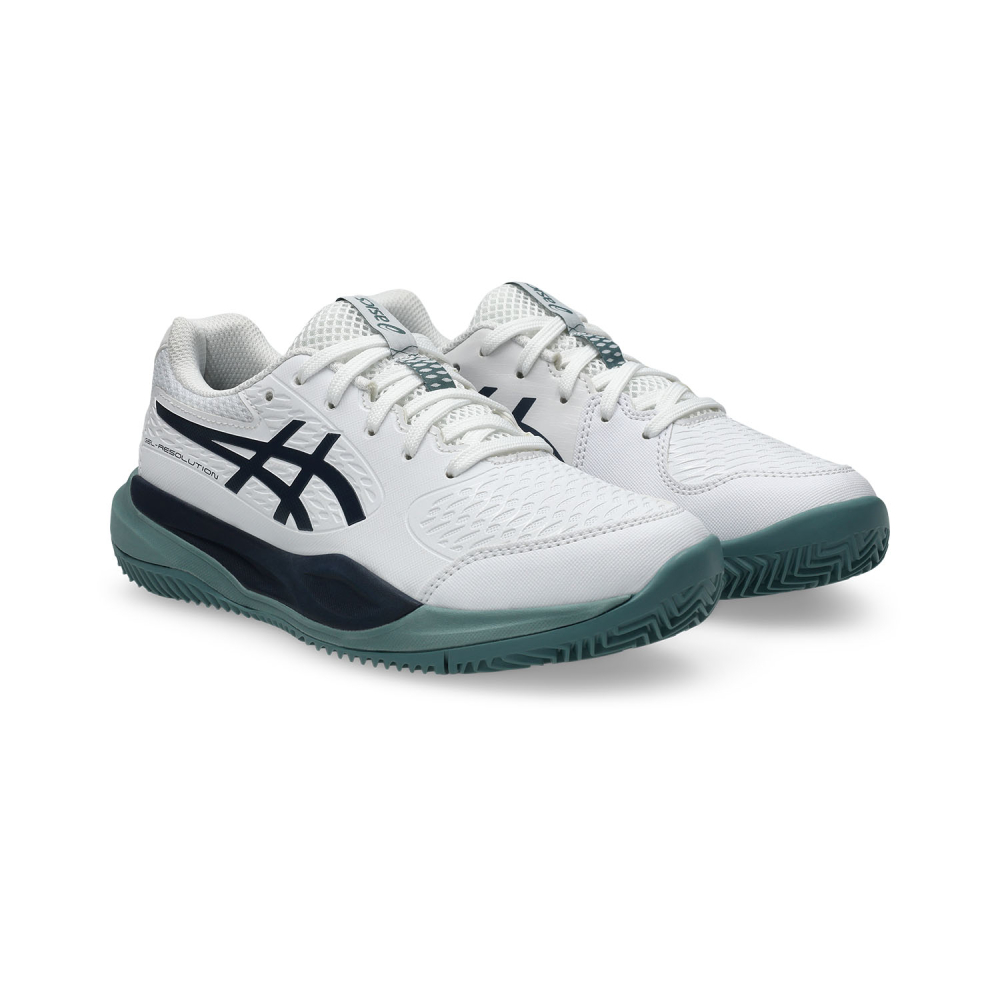 Кросівки дитячі Asics Gel-Resolution X GS Clay White/Midnight 1044A080-103 Кросівки дитячі Asics Gel-Resolution X GS Clay White/Midnight 1044A080-103