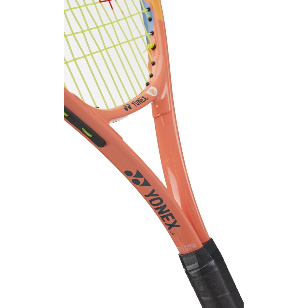 Ракетка детская Yonex Junior 25 (100 sq.in., 230g) coral orange 02YJ25G orange Ракетка детская Yonex Junior 25 (100 sq.in., 230g) coral orange 02YJ25G orange