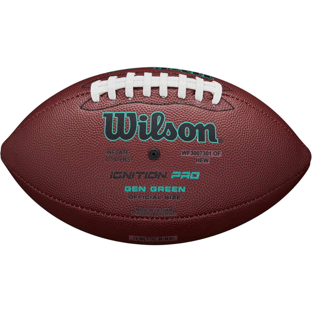 М'яч для американського футболу Wilson NFL IGNITION PRO ECO OF WF3007301XBOF М'яч для американського футболу Wilson NFL IGNITION PRO ECO OF WF3007301XBOF