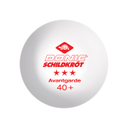 Donic Avantgarde 3* 40+ 6шт plastic white