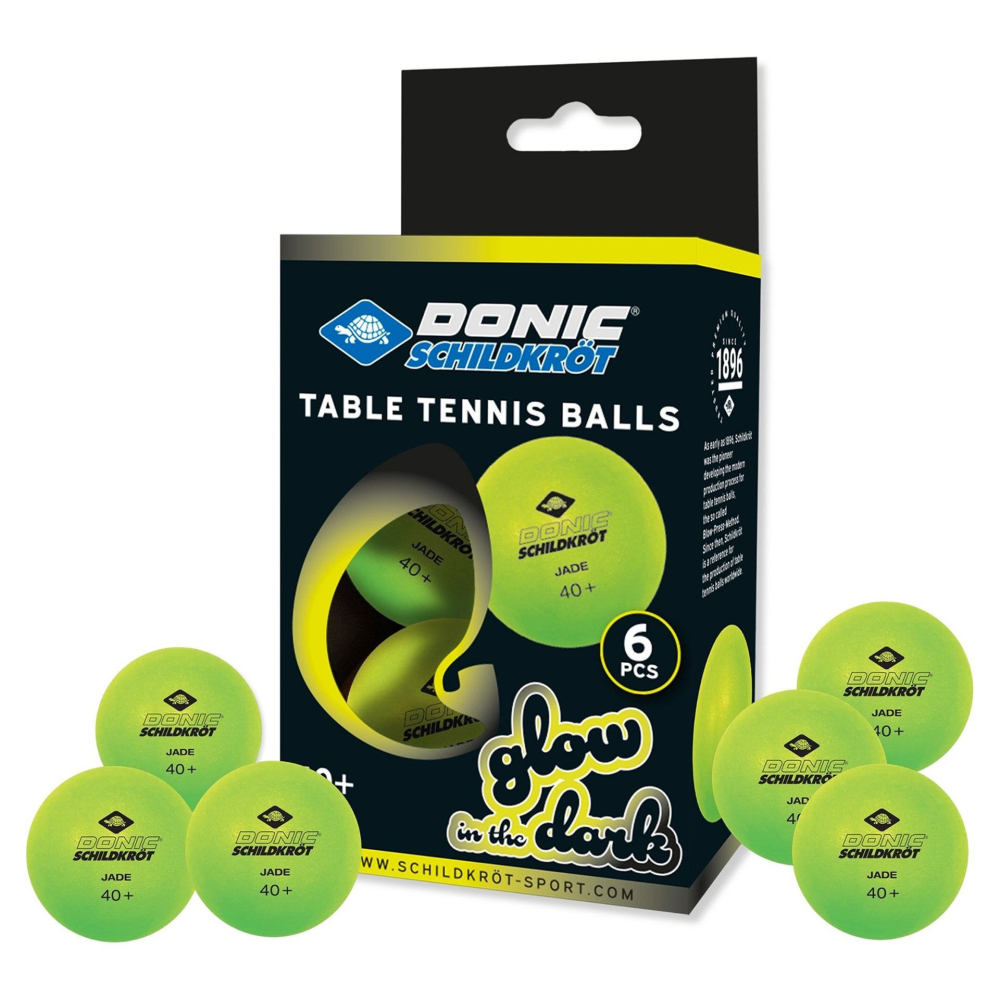 Мячи Donic Glow in the dark 40+ green 608507 Мячи Donic Glow in the dark 40+ green 608507