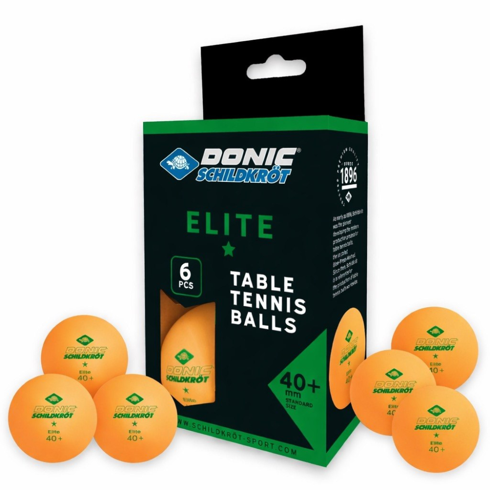 Мячи Donic Elite 1звезда (6шт.) 40+ orange 608518 Мячи Donic Elite 1звезда (6шт.) 40+ orange 608518