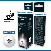 Мячи Donic Champion 40+ 3* 3шт white