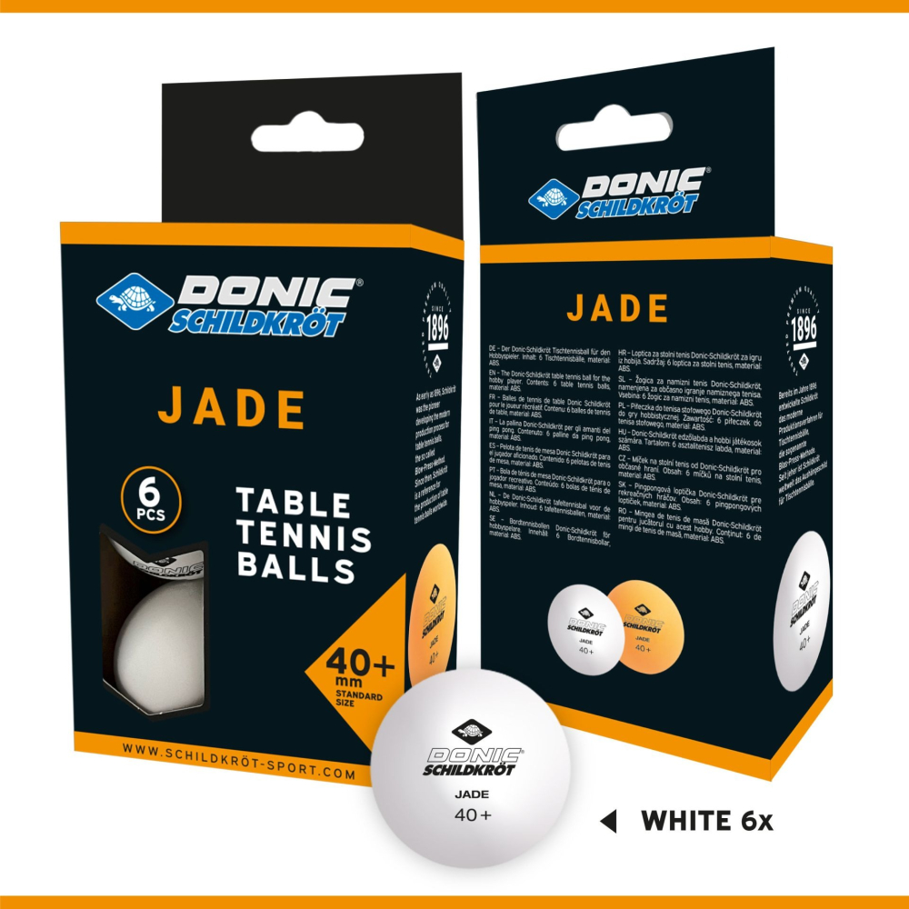 Мячи Donic Jade ball 40+ 6 шт white 618371 Мячи Donic Jade ball 40+ 6 шт white 618371