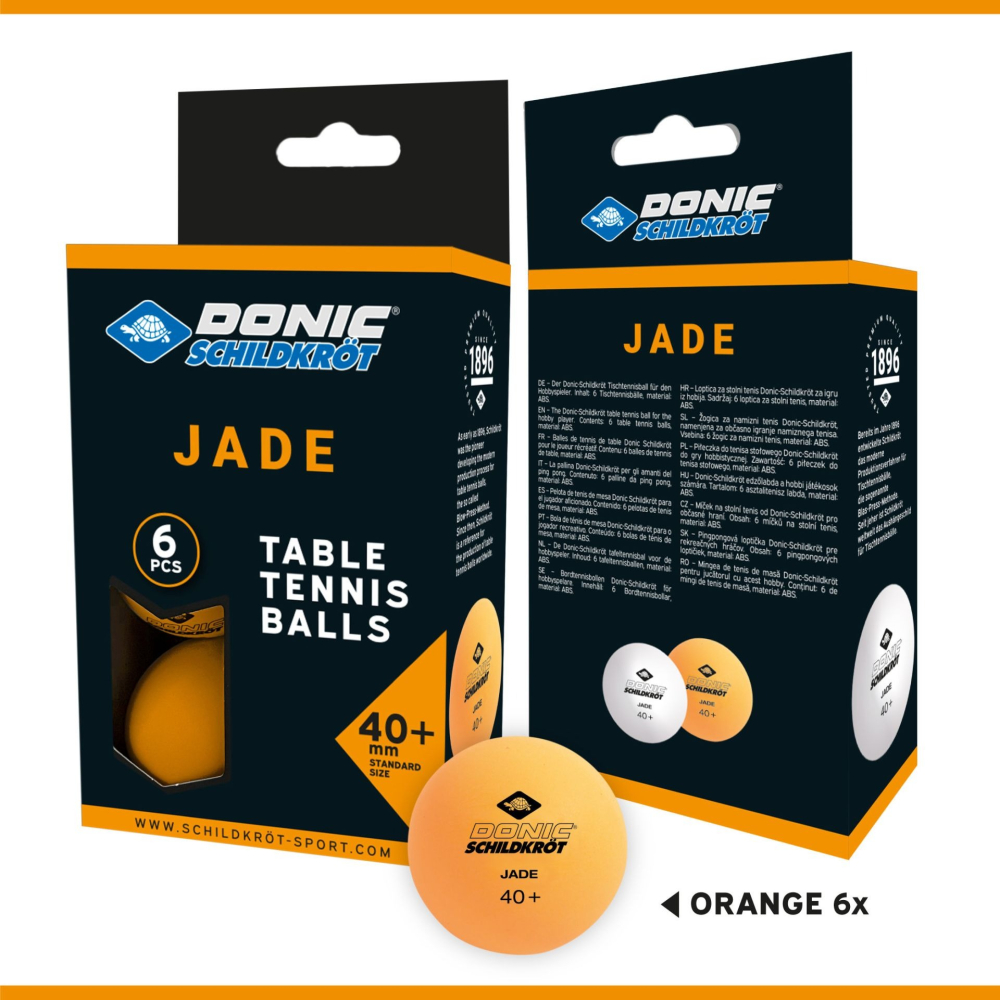 Мячи Donic Jade ball 40+ 6 шт orange 618378 Мячи Donic Jade ball 40+ 6 шт orange 618378