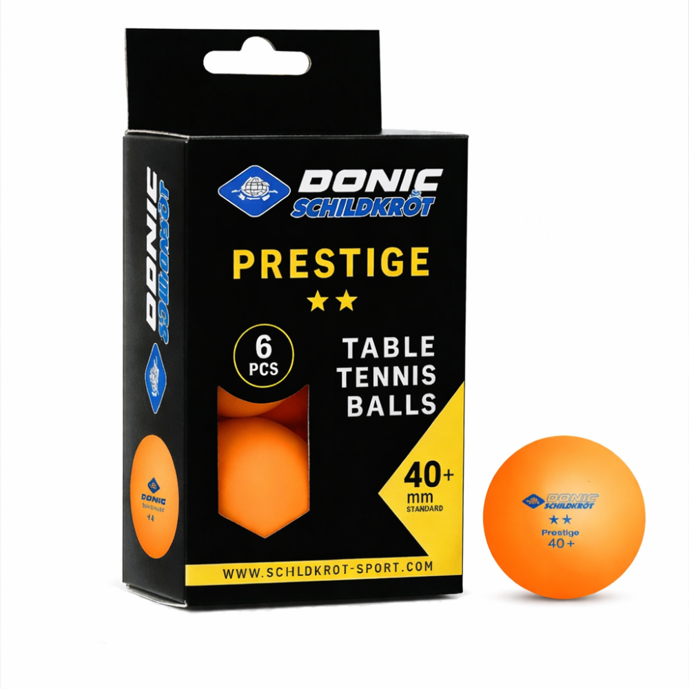 Мячи Donic Prestige 2* 40+ 6шт orange Мячи Donic Prestige 2* 40+ 6шт orange