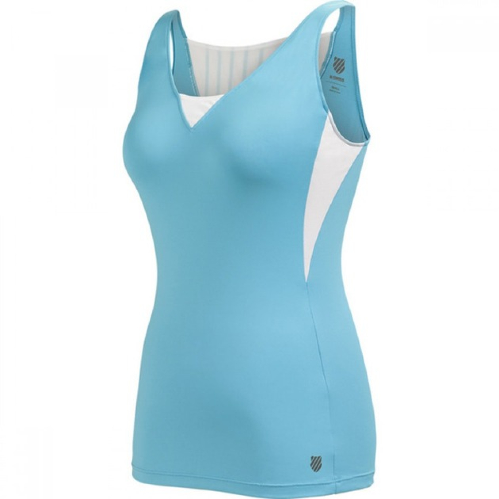 Майка Женcкая K-Swiss Top 66 Tank Blue/White Майка Женcкая K-Swiss Top 66 Tank Blue/White